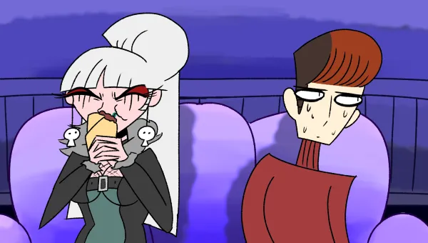 Goth Girl Poops on her Boyfriend